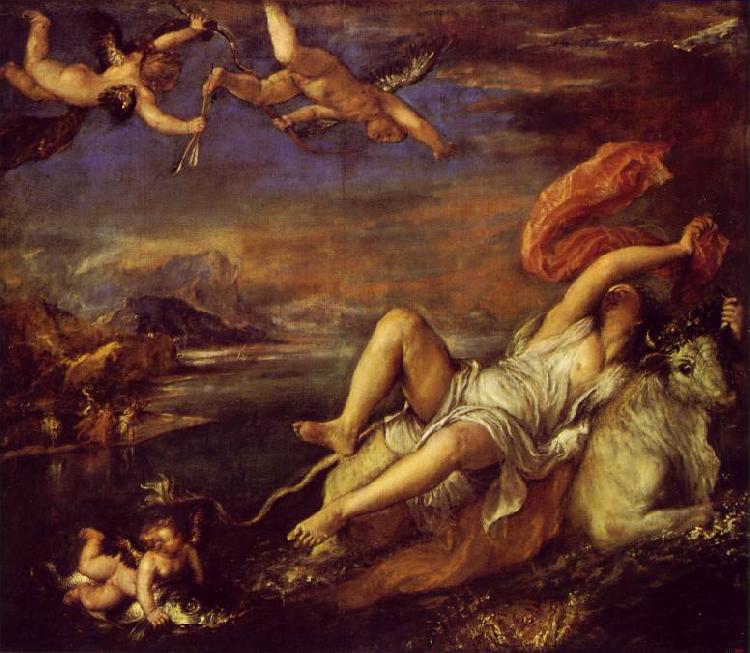 TIZIANO Vecellio Rape of Europa art oil painting picture